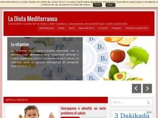 Screenshot sito: La Giusta Dieta