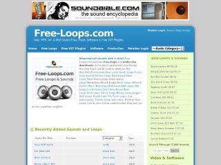 Screenshot sito: Free-Loops.com