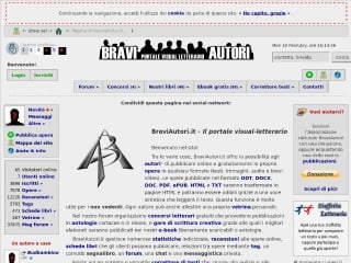 Screenshot sito: BraviAutori.it