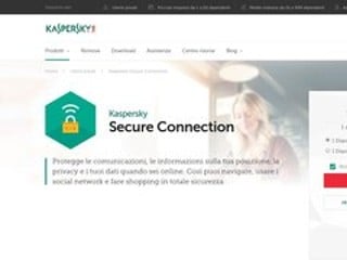 Screenshot sito: Kaspersky Secure Connection