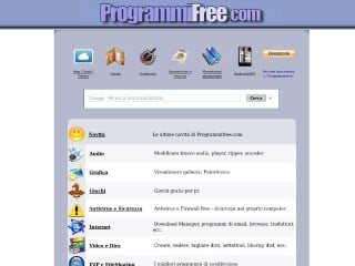 Screenshot sito: Programmifree.com