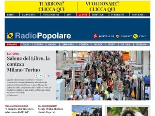 Screenshot sito: Radio Popolare