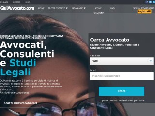 Screenshot sito: QuiAvvocato.com