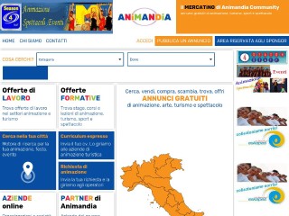 Screenshot sito: Animandia