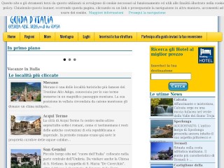 Screenshot sito: Guida d'Italia