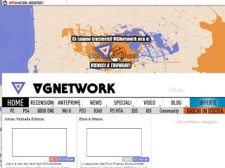 Screenshot sito: VGNetwork.it
