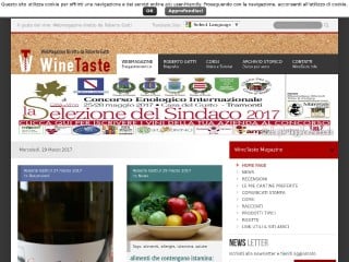 Screenshot sito: Winetaste.it