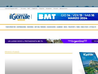 Screenshot sito: Il Giornale del Turismo