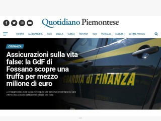 Screenshot sito: Quotidiano Piemontese