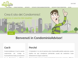 Screenshot sito: Condominio Advisor