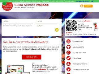 Screenshot sito: Guida Aziende Italiane