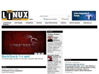 Screenshot sito: Linux Magazine