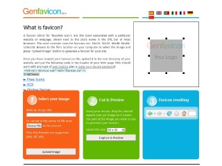 Screenshot sito: Genfavicon.com