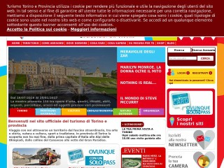 Screenshot sito: Turismo Torino