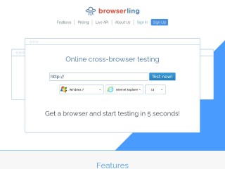Screenshot sito: BrowserLing