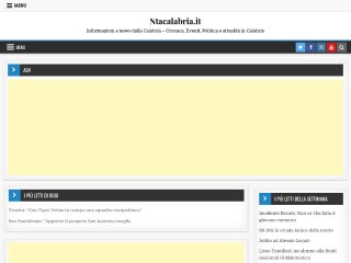 Screenshot sito: Ntacalabria.it