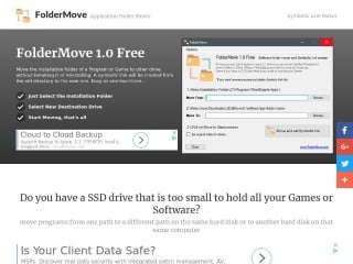 Screenshot sito: FolderMove