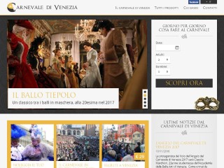 Screenshot sito: Carnevale Venezia 