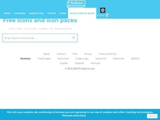 Screenshot sito: Findicons