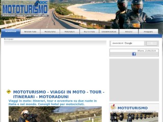 Screenshot sito: Mototurismo doc