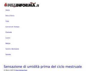 Screenshot sito: Pisa Informa Flash