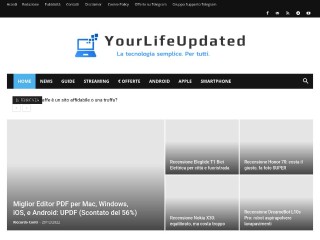 Screenshot sito: Your Life Updated
