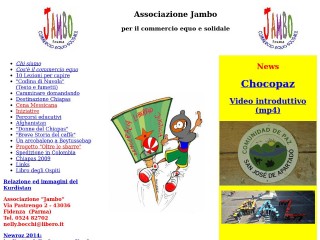 Screenshot sito: Jambo