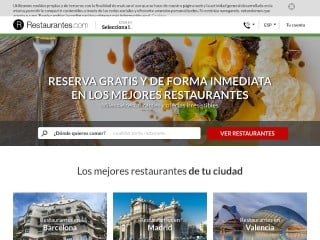 Screenshot sito: Restaurantes.com