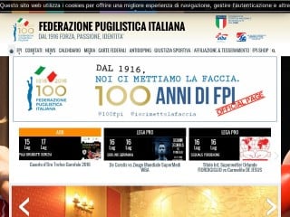 Screenshot sito: Federazione Pugilistica Italiana