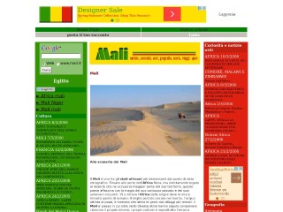 Screenshot sito: Mali.it