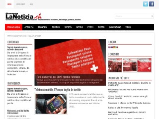 Screenshot sito: Lanotizia.ch