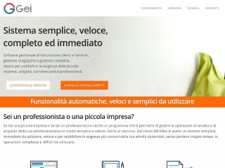 Screenshot sito: Gei Software
