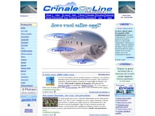 Screenshot sito: Crinale.it