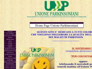 Screenshot sito: Parkinson Italia