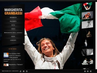 Screenshot sito: Margherita Granbassi