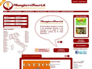 Screenshot sito: Mangiarefuori.it