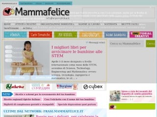 Screenshot sito: Mammafelice.it
