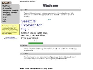 Screenshot sito: Multiproxy.org