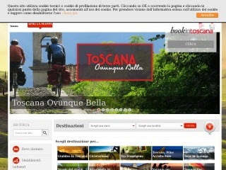 Screenshot sito: Turismo in Toscana