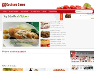 Screenshot sito: Cucinare Carne