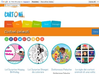Screenshot sito: CartoniWiki