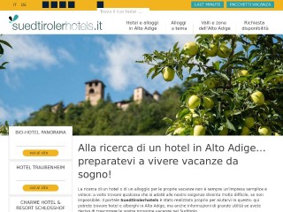Screenshot sito: Suedtiroler Hotels