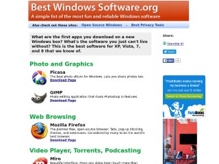 Screenshot sito: BestWindowsSoftware.org