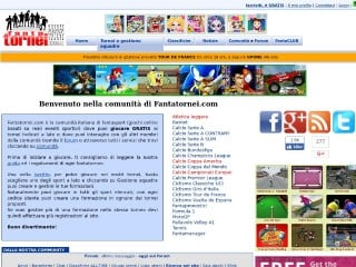Screenshot sito: Fantatornei.com