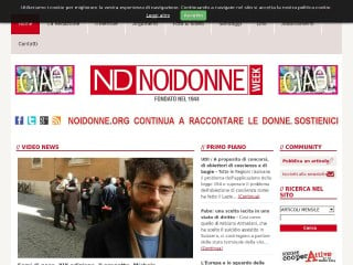 Screenshot sito: Noidonne.org