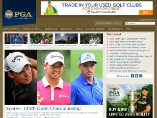 Screenshot sito: PGA.com