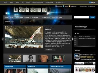 Screenshot sito: La Storia siamo noi