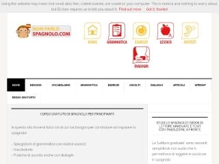 Screenshot sito: NonParloSpagnolo.com