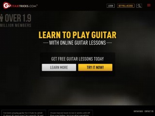 Screenshot sito: GuitarTricks.com