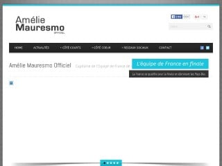 Screenshot sito: Amelie Mauresmo